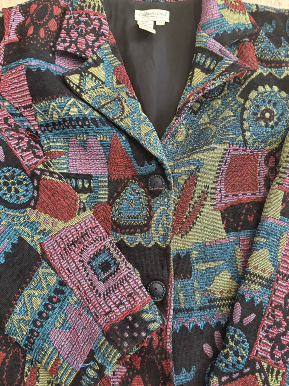 Chico's‎ Patterned Multi-Color Jacket - Picture 2 of 7